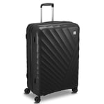 MODO by Roncato Rainbow 2.0 Trolley Rigide Large 4 Roues avec TSA, Noir, Valise Rigide avec 4 Roues pivotantes