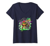 Womens Tales of the Teenage Mutant Ninja Turtles Turtle Time Logo V-Neck T-Shirt