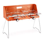 Double Burner Gas Stove Portable 2 Burneum Alloy Camp Picnic Cooker(Orange ) New