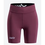 Swix Pace High Waist Half Tights Plum