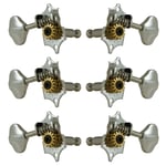 Grover V97N Original Sta-Tite Vertical Guitar Machine Heads, 3+3 - Nickel