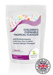 Children’s Chewable Tropical Pack of 180 Pills ABCDE Multivitamin Tablets