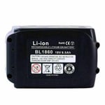 6.0Ah For Makita BL1830 18V 18Volt LXT Li‑Ion Cordless Battery 18V BL1850 BL1860