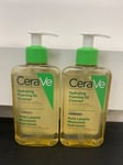 CeraVe Hydrating Foaming Oil Cleanser | Normal To Very Dry | 236ml | Pack of 2