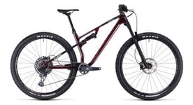 Vtt tout suspendu cube ams one11 c 68x pro 29 sram gx eagle 12v 29   rouge liquid carbon 2023