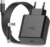 45w Chargeur Samsung Charge Rapide,Chargeur Usb C Rapide Pour Samsung Galaxy S24 Ultra S23 S22 S21 S20 Note,Chargeur Rapide Samsung Prise Usb Adaptateur Secteur Type C Avec Câble U[One141819]