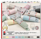 Marabu 0261000000088 – Chalky Chic Lot de 12 peintures à la craie mates opaques 100 ml, à base d'eau, bouchon doseur – Pour rouleau, pinceau et tampon sur bois, métal et plastique, look usé pouvant être poncé