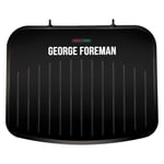 George Foreman Medium Fit Grill Griddle Hot Plate & Toastie Maker Machine- Black