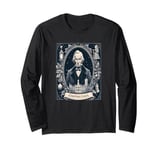 A Christmas Carol - Ebeneezer Scrooge & Society Book Cover Long Sleeve T-Shirt