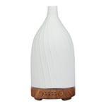 Humidificateur d'air à ultrasons en céramique avec veilleuses LED,diffuseur d'arômes,fonction de synchronisation,parfum d'ambiance,humidificateurs d'huiles essentielles - Type deep wood grain-EU