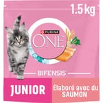 Croquettes Pour Chat Junior De 1 À 12 Mois Au Saumon Purina - Le Sachet De 1,5kg