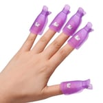 10-Pack - Nagellacksborttagning / Skydd Naglar Ta bort nagellack Lila