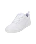 PUMA Mixte Rebound V6 Low Sneaker, White Cool Light Gray, 37 EU