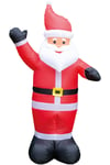 Outdoor Indoor Inflatable Plug In Father Christmas with LED Lights 170cm Height