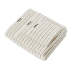 Tekla - Bath Towel 70x140, Sienna Stripes - Käsi- ja kylpypyyhkeet - Beige,Valkoinen