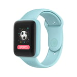 Silicagel-Montre Connectée De Sport Pour Hommes Et Femmes,Montre-Bracelet De Fréquence Cardiaque,Horloge Électronique,Message De Fitness,Fréquence Cardiaque,Sommeil Corporel,Enfants - Type Cyan