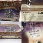 Harry Potter 2001 Make Your Own Glow In The Dark Clock New Collectors Rare