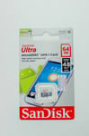 SanDisk 64GB microSD SD SDHC Ultra 48MB/s 320x UHS-I C10 microSDHC