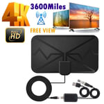 4K25DB Hd TV Dtv Box Digitale Antenne numérique HDTV à gain élevé Mini HDTV antenne TV à onde débarDVB-T2 réception - Type with amplifier #A