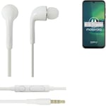 Earphones for Motorola Moto G8 Plus in earsets stereo head set