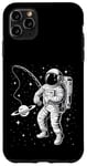 Coque pour iPhone 11 Pro Max Funny Planet Astronaute Galaxie Espace Astronaute Pêche