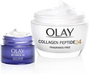 Olay Collagen Peptide24 Moisturiser, Day Face Cream with Collagen Peptides & Vit