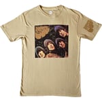 The Beatles Unisex T-Shirt: Rubber Soul US (Sleeve Print) (Large)