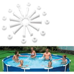 Litzee - Intex Round,Goupilles De Piscine,Joint Piscine Intex,Intex Pool Rectangulaire,Metal Frame Pool,Metal Frame Piscine,Goupilles en