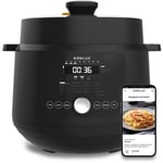 Newlux - Mijoteuse Électrique SmartChef V600 6L, Robot de Cuisine avec Pression, 17 Programmes et Cuiseur Vapeur 2 Niveaux Noir - Noir