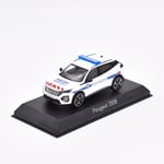 PEUGEOT 2008 GT 2024 POLICE MUNICIPALE RED/WHITE 1:43 Norev Forze dell'Ordine