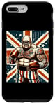 Coque pour iPhone 7 Plus/8 Plus Boxe Britannique Union Jack Drapeau Boxeur