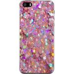 Apple iPhone 5s Transparent Mobilskal Glitter