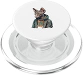 American Shorthair Cat Thug Cat Gangster Cat Gangster Life PopSockets PopGrip pour MagSafe