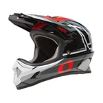 O'NEAL | Casque VTT | Enfants | MTB Downhill | Coque ABS, Ouvertures d'aération pour une ventilation et un refroidissement optimaux, Norme de sécurité EN1078 | Sonus Youth Helmet Split V.24 | Noir Rouge Gris | Taille S/M