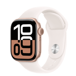 Apple Watch Series 10 (GPS + Cellular) • Aluminiumboett roséguld, 42 mm • Sportband rosé – M/L