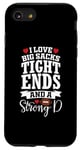 Coque pour iPhone SE (2020) / 7 / 8 I Love Big Sacks Tight Ends Strong D Funny Football Women