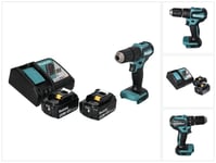 Makita DHP 483 RF akkuiskuporakone 18 V 40 Nm + 2x akut 3,0 Ah + laturi