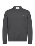 Reg Shield Ls Pique Rugger Tops Polos Long-sleeved Grey GANT