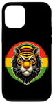 Coque pour iPhone 13 Rasta Colors Jah African Heritage Ethiopian Flag Reggae