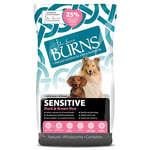 Burns Adult & Senior Sensitive - Duck & Brown Rice - And og brun ris - Økonomipakke: 2 x 12 kg