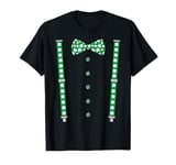 Bow Tie & Suspenders Cool Irish St Patricks Day Men Boy Kids T-Shirt