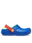 Crocs Kids Classic Lined Clog - Blue, Blue, Size 4 Younger