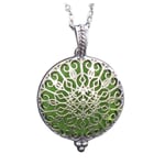 Silver Hollow Alloy Aromatherapy Essential Oil Diffuser Necklace Box Pendant Necklaces & Pendants Jewelry & Watches For Woman Valentine Easter Gift