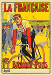 VéLO LA FRANçAISE PARIS BORDEAUX Ruiz-POSTER HQ 42x60cm d'une AFFICHE VINTAGE