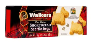 Walkers Shortbread Scottie Dog Shapes, Traditional Pure Butter Scottish Recipe, 110g