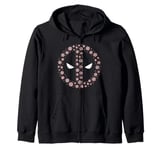 Marvel Deadpool Holiday Christmas Snowflakes Mask Icon Logo Zip Hoodie