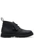 Clarks Solsbury Desert Boots - Black, Black, Size 11, Men