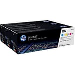 HP 131A Original Toner Cartridge U0SL1AM Cyan, Magenta, Yellow Pack of 3 Multipack