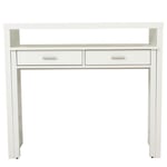 Console Extensible Bureau "Nine" 100cm Blanc