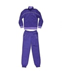 Puma Childrens Unisex Kids Purple Track Suit - Size Large